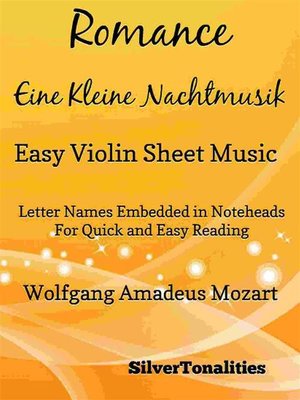 cover image of Romance Eine Kleine Nachtmusik Easy Violin Sheet Music